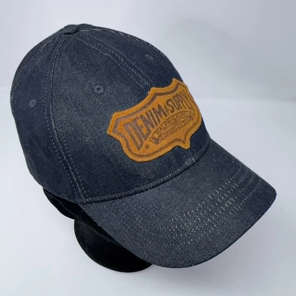 Ralph Lauren‎ Denim & Supply Co. Strapback Hat Dark Denim Adjustable Patch Camo